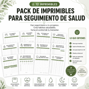 health tracking printable bundle sp