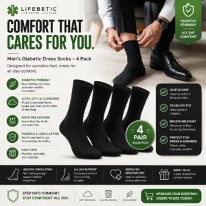 lifebetic diabetic dress socks – 4