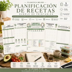 recipe planning printable bundle sp